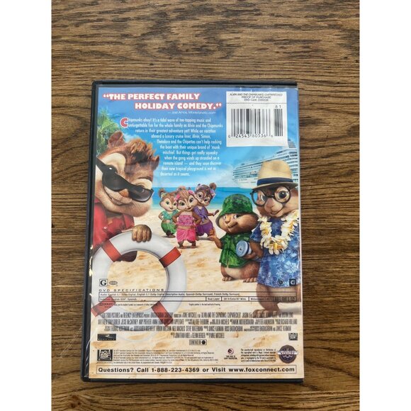 Alvin And The Chipmunks Chipwrecked 2011 DVD Family Comedy Jason Lee Pre-Owned - Picture 2 of 4
